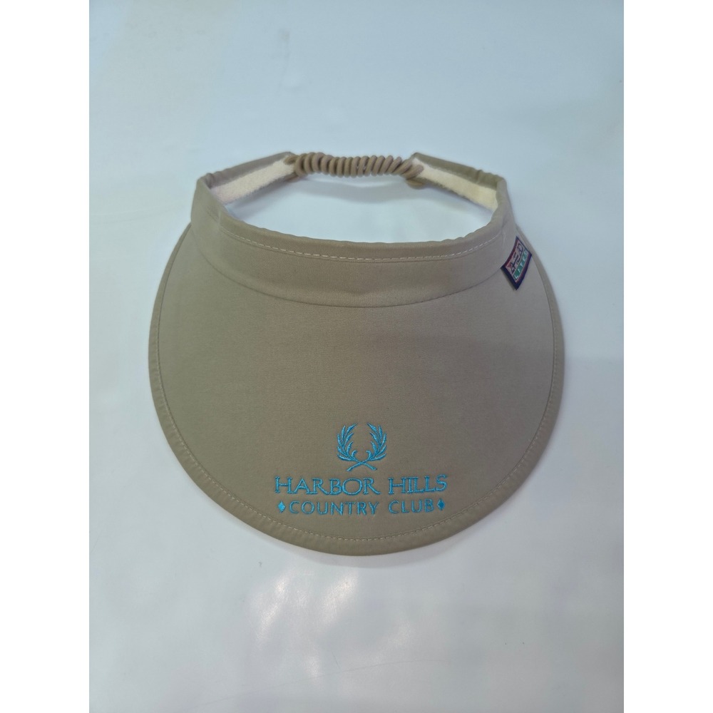 Ahead Lites Visor‎ Women One Size Tan Harbor Hills Country Club Golf V68MF3